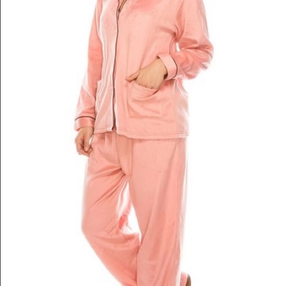Micro fleece Pink 2 Piece Pajama, Pre-Gift wrapped - Picture 3 of 8